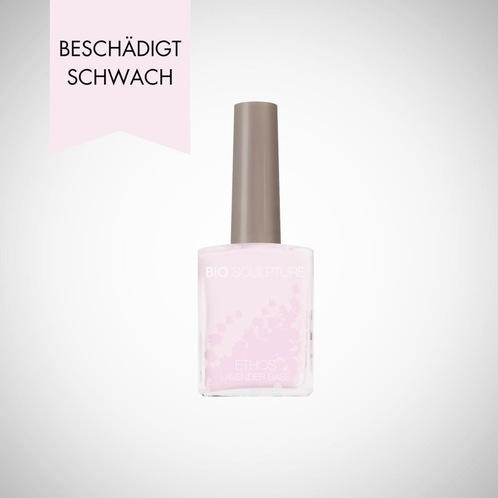 ETHOS Lavender Base – stärkende Nagelbasis mit Lavendelextrakt in Glasflasche