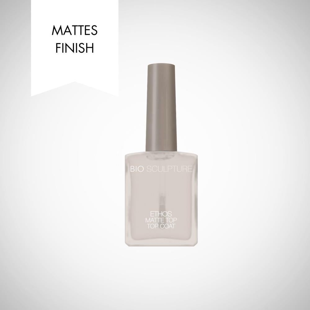 ETHOS Matte Coat – Überlack mit seidig-mattem Finish für ein modernes Nagelstyling