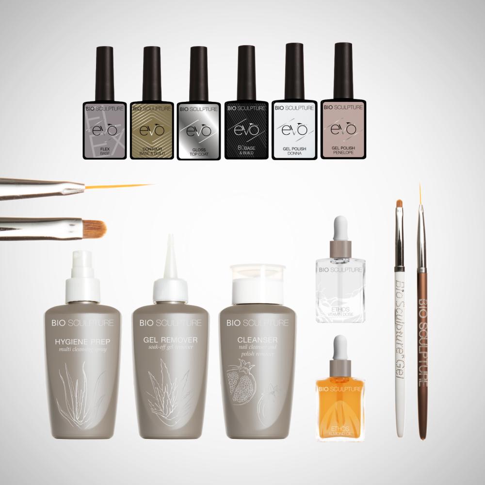 EVO BUNDLE ist Dein ideales Starterkit für die BIO SCULPTURE CLASS, wenn Du Flaschensysteme bevorzugst.