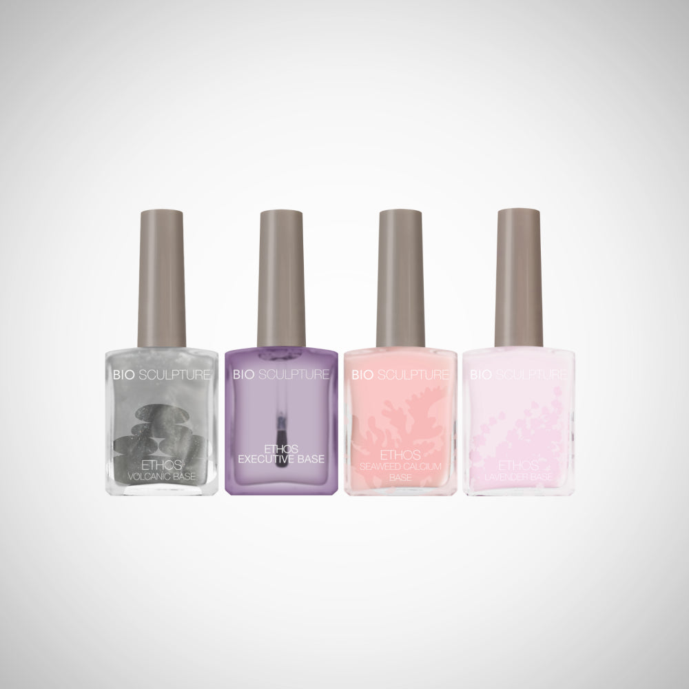 ETHOS Bases ist ein Geschenkset aus - ETHOS Lavender Base 14 ml
- ETHOS Seaweed Calcium Base 14 ml
- ETHOS Volcanic Base 14 ml
- ETHOS Executive Base 14 ml