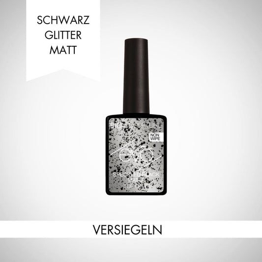EVO SPECKLED BLACK MATTE TOP COAT 14 ml