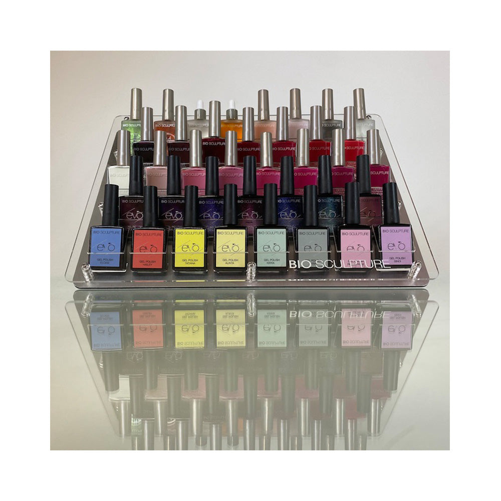 Das BIO SCULPTURE Table Display ist ein attraktives Stand-Display für die professionelle Produktpräsentation.