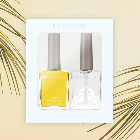 Zesty Bestie ist ein Geschenkset aus Nagellack 133 und ETHOS Mirror Top