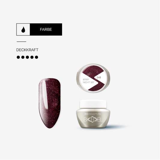 BIOGEL 348 Berry Night Sky – schimmerndes Beerenrot