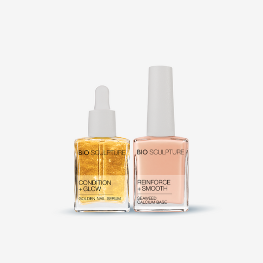 BIO SCULPTURE BRITTLE NAIL KIT Smooth & Glow mit Seaweed Calcium Base & Golden Nail Serum