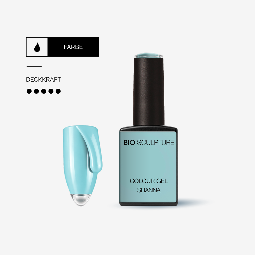 Bio Sculpture Colour Gel Shanna – zartes pastelliges Baby-Blau.