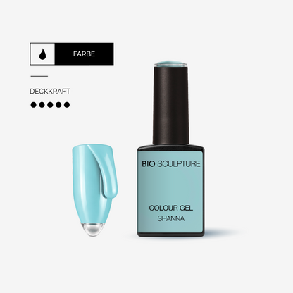 Bio Sculpture Colour Gel Shanna – zartes pastelliges Baby-Blau.