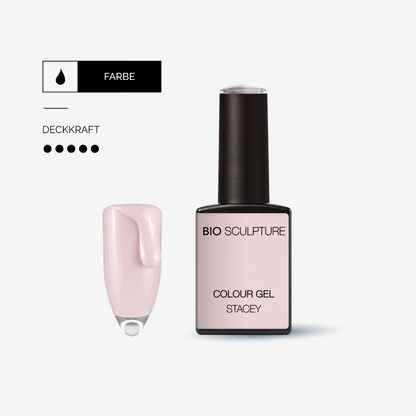 Bio Sculpture Colour Gel Stacey – deckendes Blassrosa-Nude mit dezentem Schimmer.