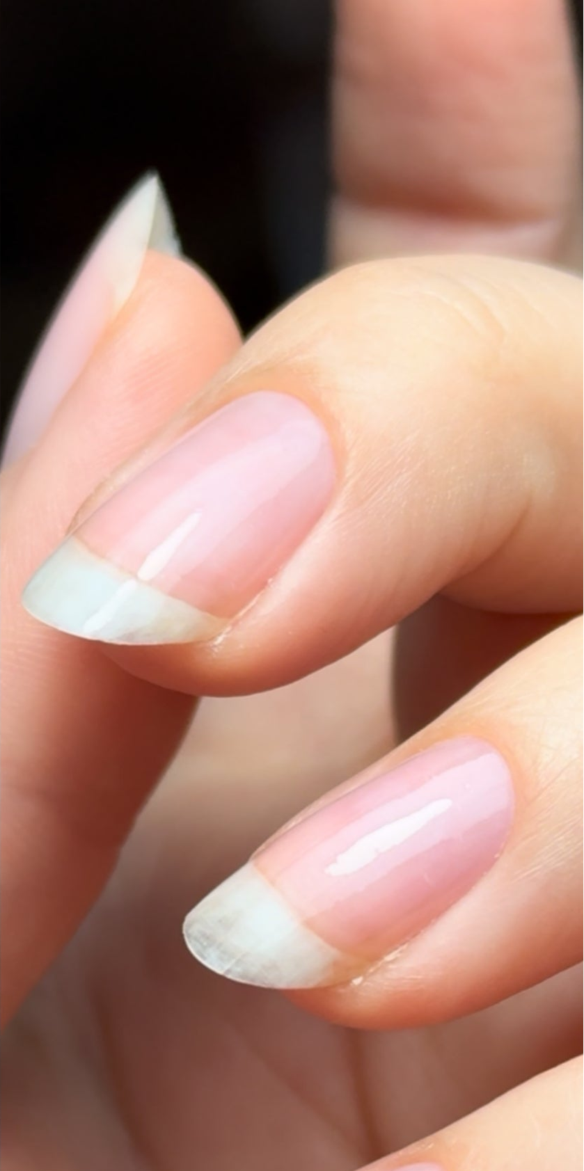 Naturnagel nach der Anwendung von BIO SCULPTURE Conditioning Gel