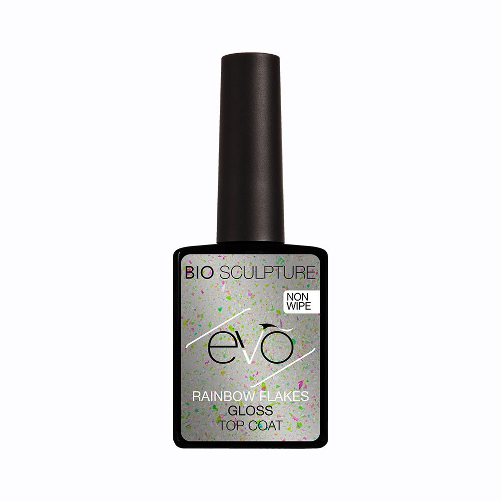 EVO RAINBOW FLAKES GLOSS TOP COAT 14 ml