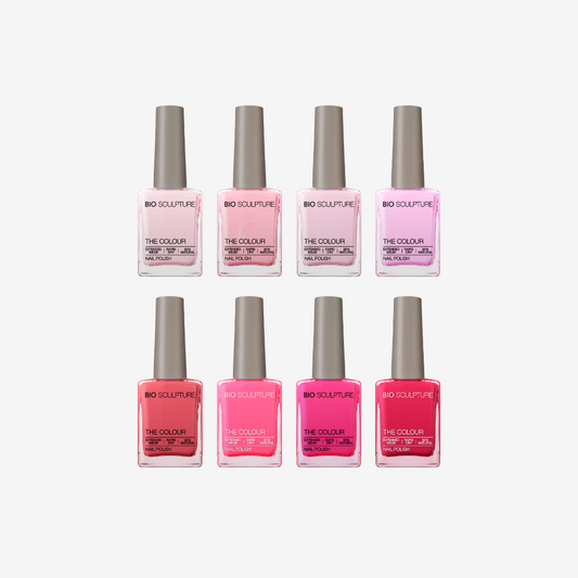 BIO SCULPTURE Signature Pinks – acht Pink- und Rosé-Nagellacke im Bundle