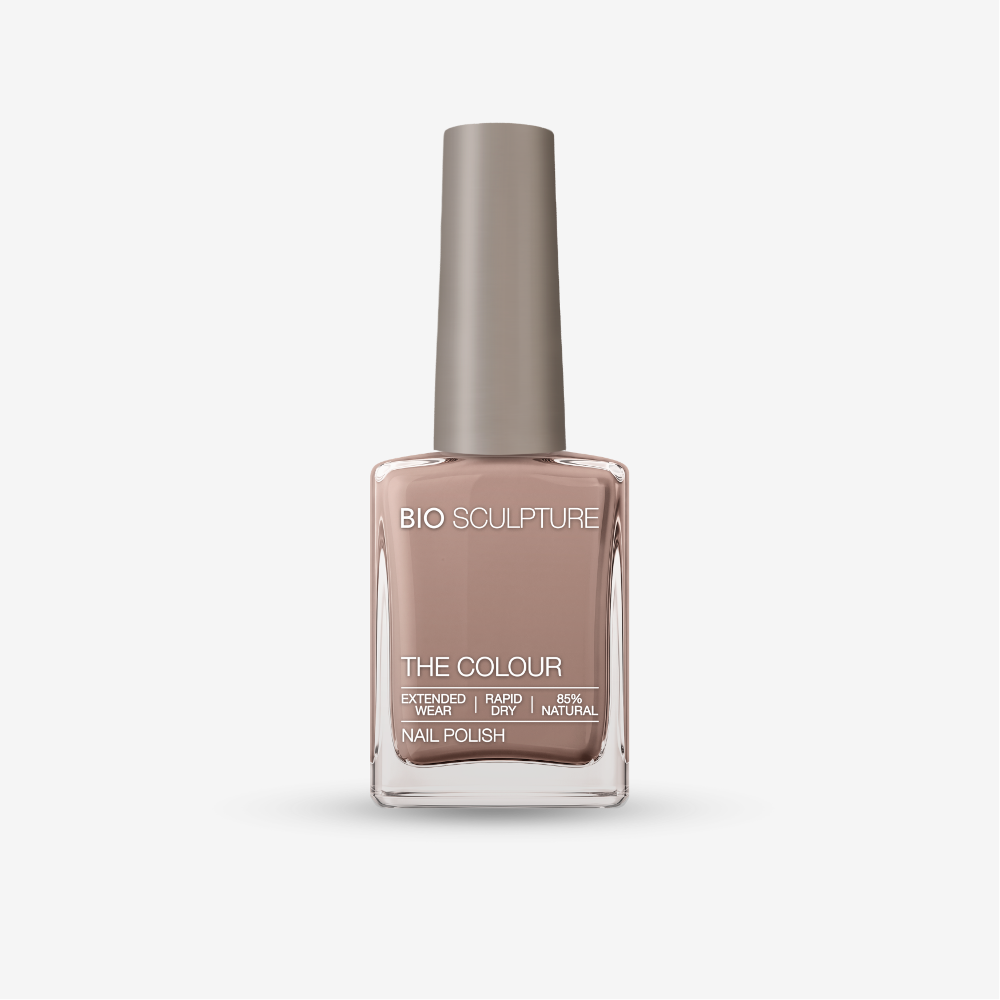 Bio Sculpture The Colour Ashes of Roses – heller grautaupefarbener Nagellack mit Flieder-Unterton.