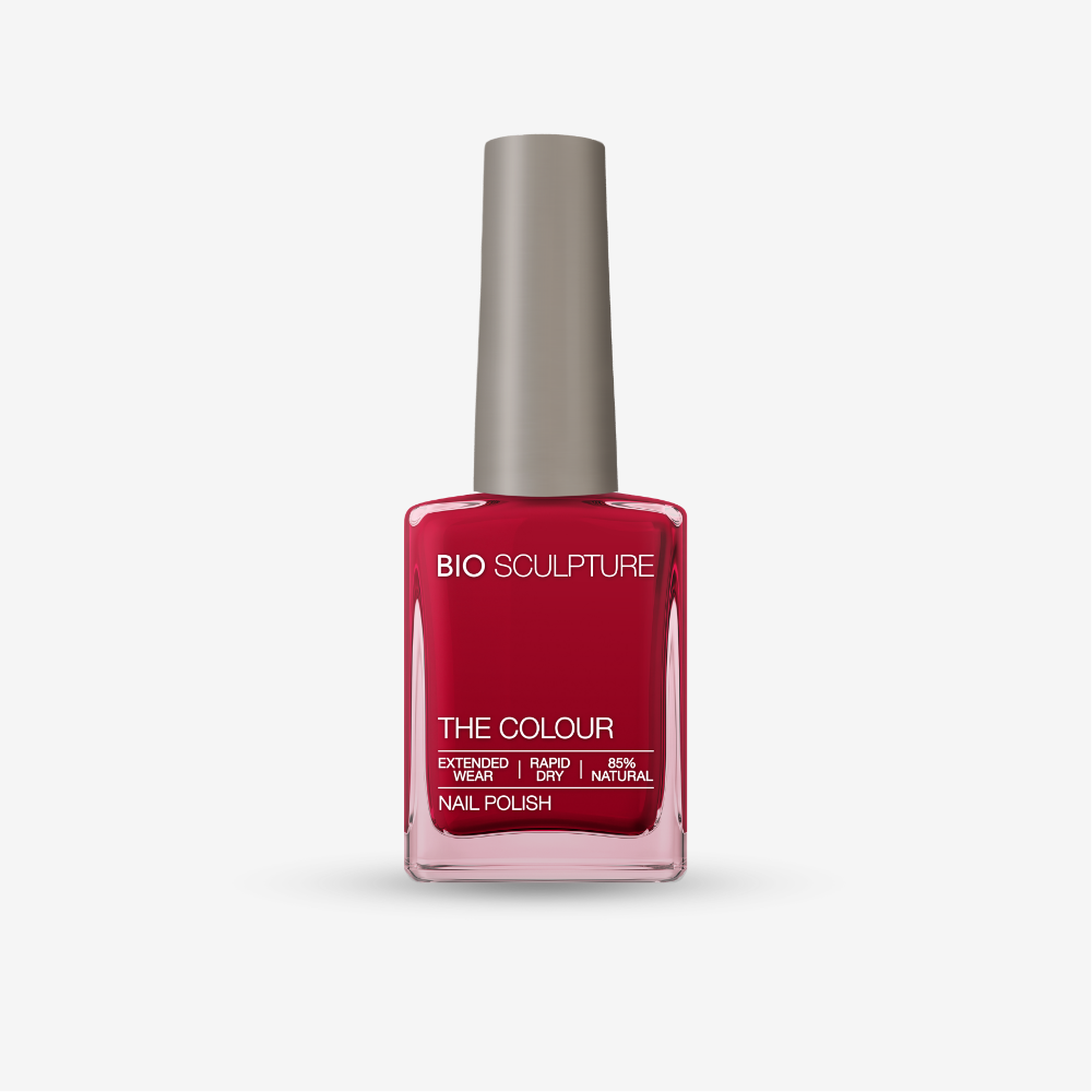 Bio Sculpture The Colour Rambling Rose 15 ml – leuchtend roter Nagellack mit Rosé-Unterton