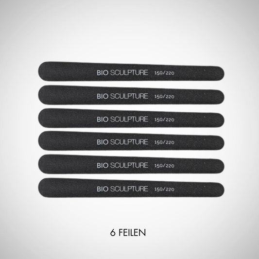 THIN BLACK FILE 150/220 GRIT MULTIPACK 6 STÜCK
