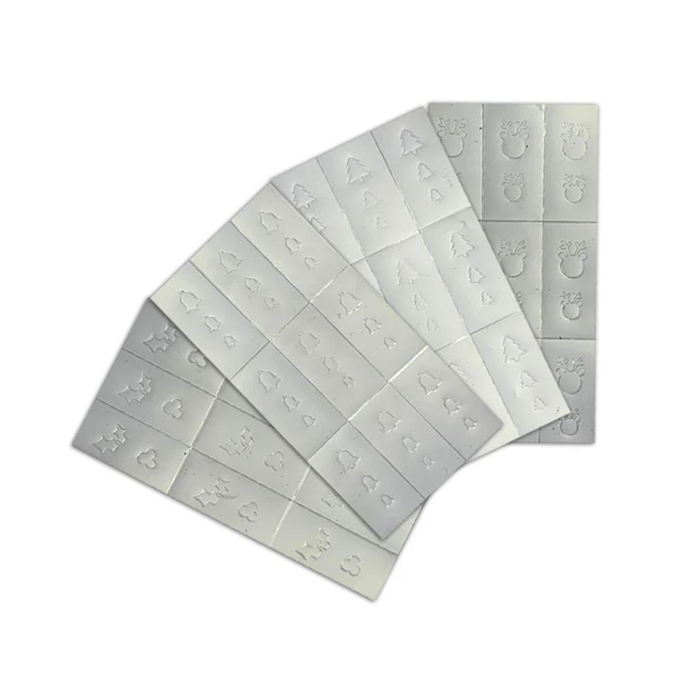 FESTIVE STENCILS (WEIHNACHTL. NAIL ART SCHABLONEN) 5-ER SET